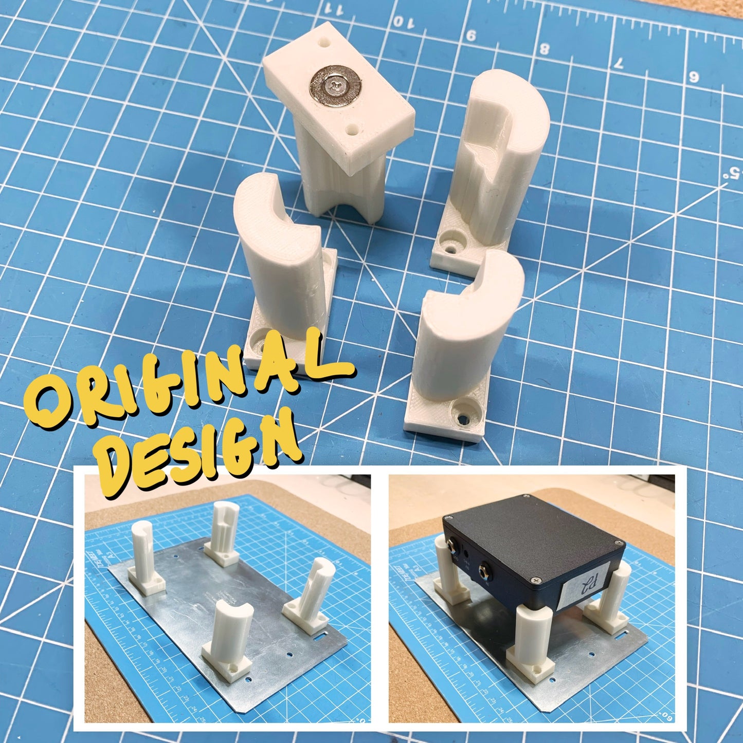 Bottom-up Bench Rest for Hammond-style Enclosures
