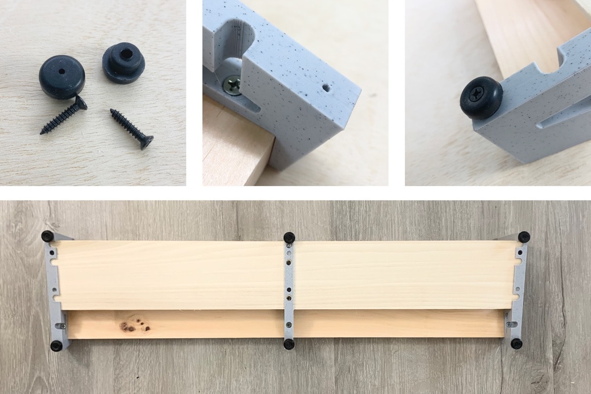 demonstrative imagse for the DIY Pedalboard Brackets for Common Lumber