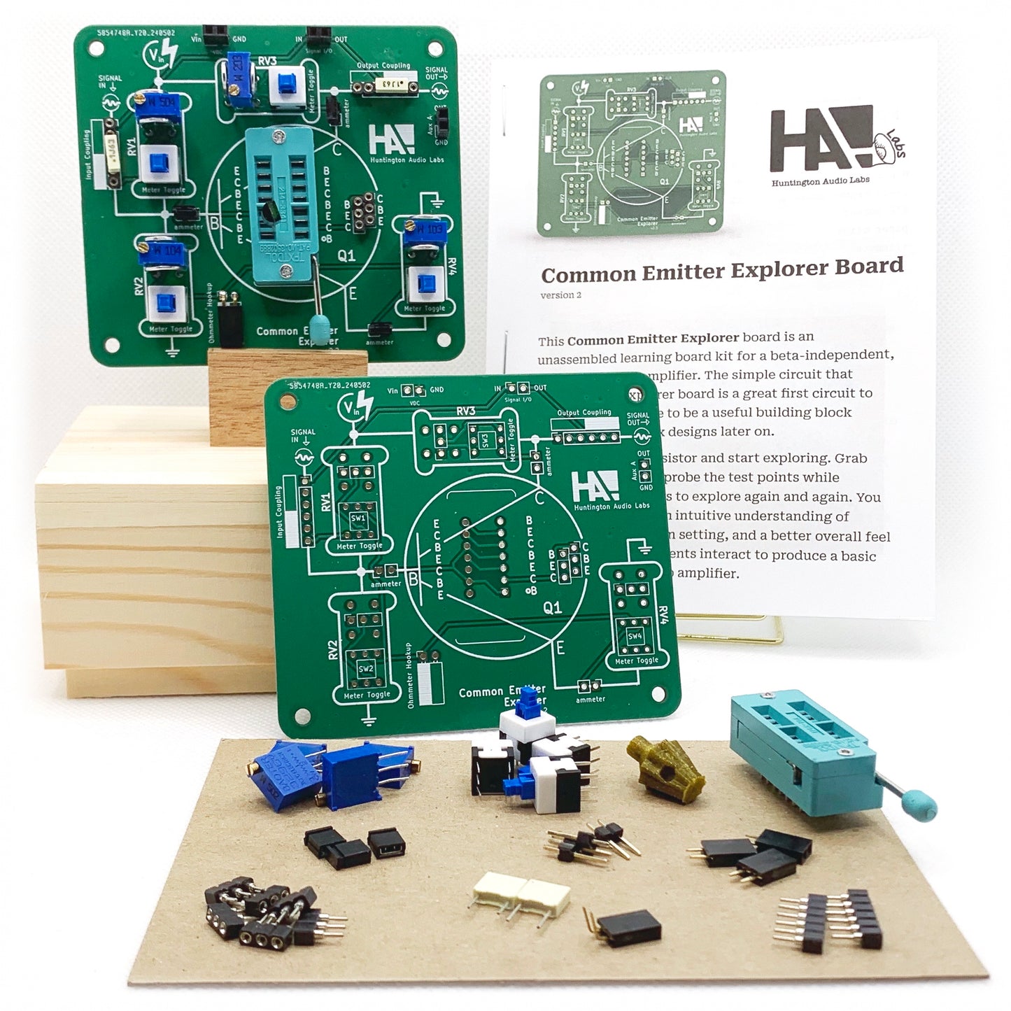 Common Emitter Explorer Board Kit [v2]